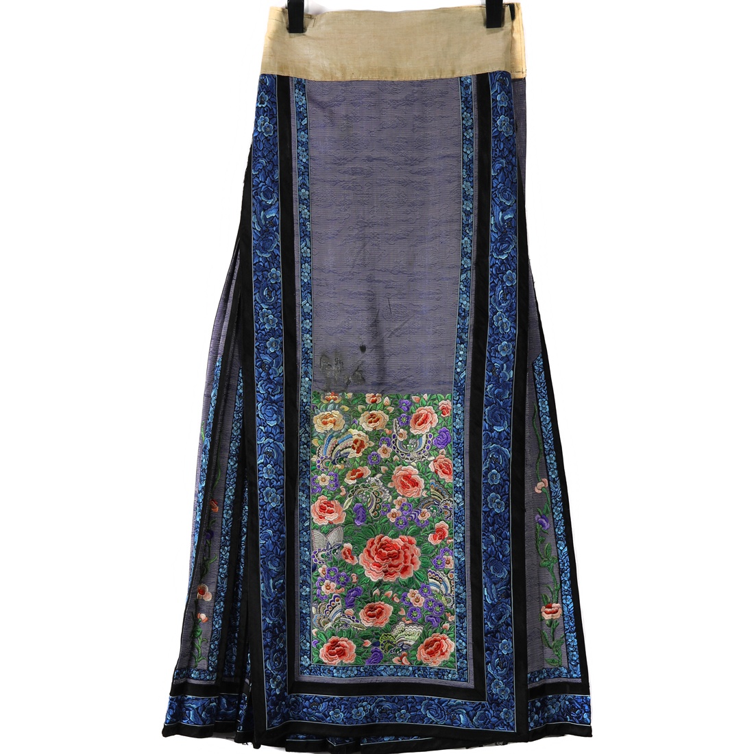 Appraisal: CHINESE EMBROIDERED SKIRT Chinese embroidered skirt l