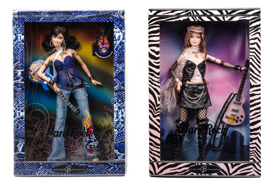 Appraisal: Sale Lot Two Hard Rock Cafe Barbies model j g