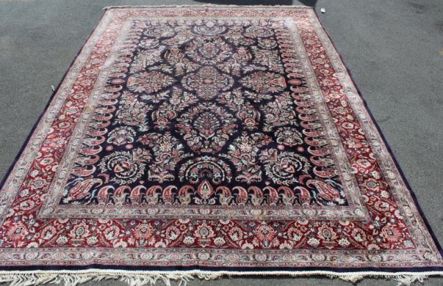 Appraisal: Vintage and Finely Woven Handmade Carpet From a Locust Valley