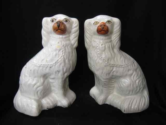 Appraisal: Pair of Staffordshire Dog Figurines '' spaniels