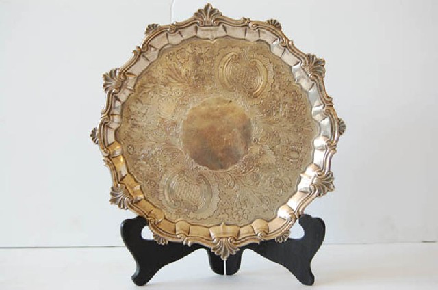 Appraisal: GEORGE III STERLING SILVER SALVER CIRCA