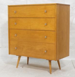 Appraisal: PAUL McCOBB Four Drawer Dresser Chest Maple Cabi PAUL McCOBB