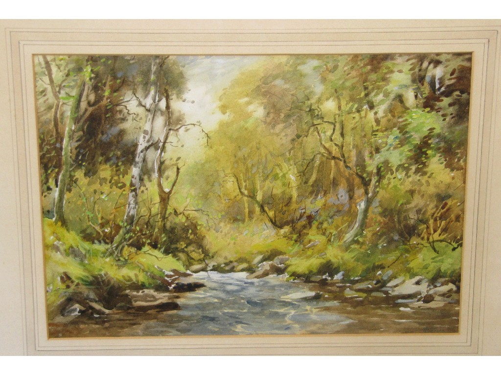 Appraisal: TOM PATERSON Watercolour 'Penwhapple Glen near Girvan' signed recto and