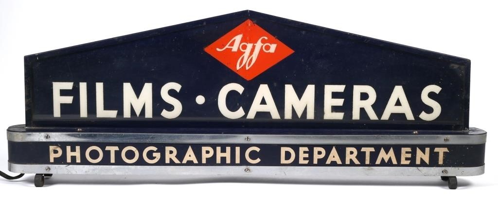 Appraisal: Agfa Films Cameras Photographic Department dealer sign Made by Gillco