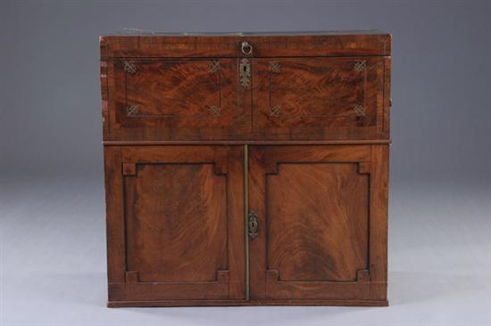 Appraisal: ENGLISH VICTORIAN CABINET late th century mahogany and rosewood Inlaid