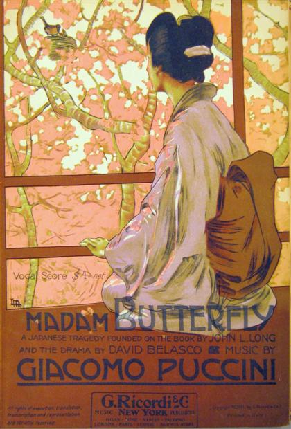 Appraisal: vol Puccini Giacomo Madam Butterfly New York etc G Ricordi