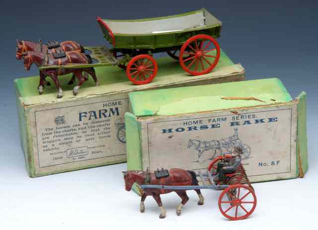 Appraisal: A BRITAINS SET F FARM WAGON with red wheels and