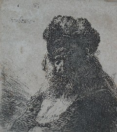 Appraisal: Rembrandt Van Rijn - Self Portrait in Velvet Cap and