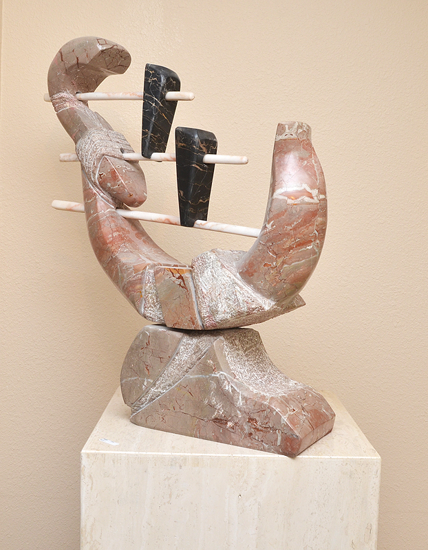 Appraisal: BAREL Yossi Israeli - Abstract Sculpture in marble '' x