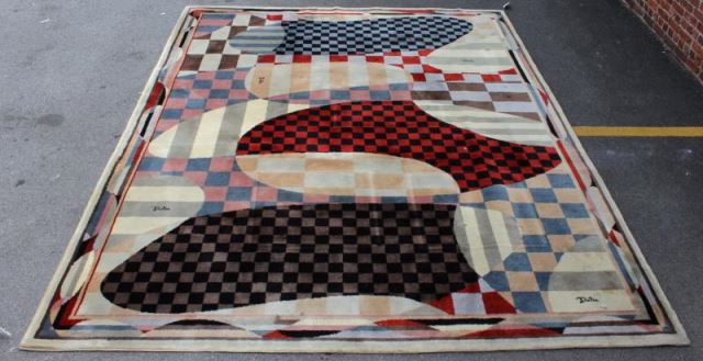 Appraisal: Great Emilio Pucci Roomsize Carpet Woven Emilio in places From