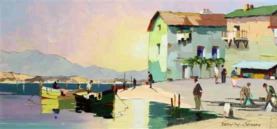 Appraisal: Cecil Rochfort D'Oyly-John - oil on canvas 'Sunrise at Cassis'