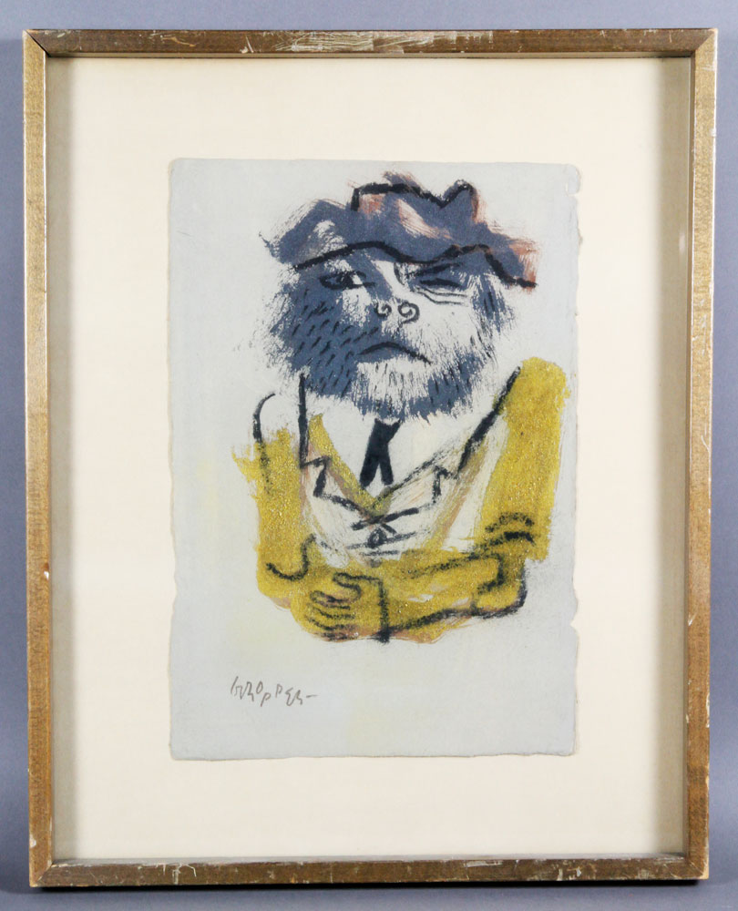 Appraisal: - Gropper Figure in Yellow Jacket M M William Gropper