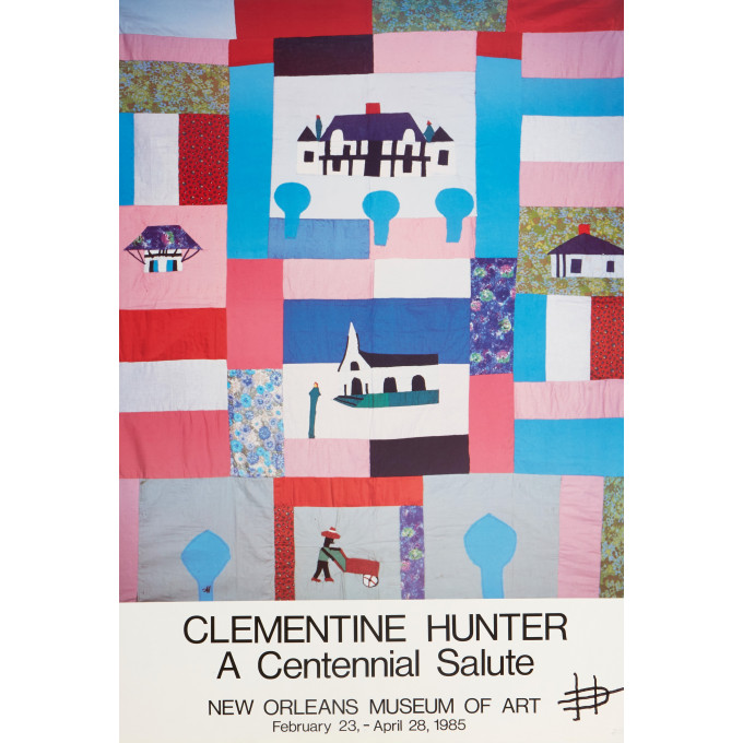 Appraisal: Clementine Hunter Poster from the Clementine Hunter A Centennial Salute