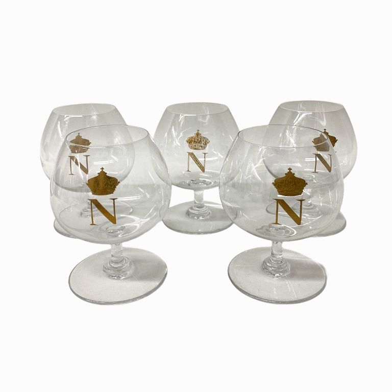 Appraisal: Baccarat Crystal Napoleon Brandy Snifters Baccarat Crystal Napoleon Brandy Snifters