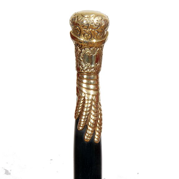 Appraisal: Col Clark Gold presentation Cane Late th Century- A most