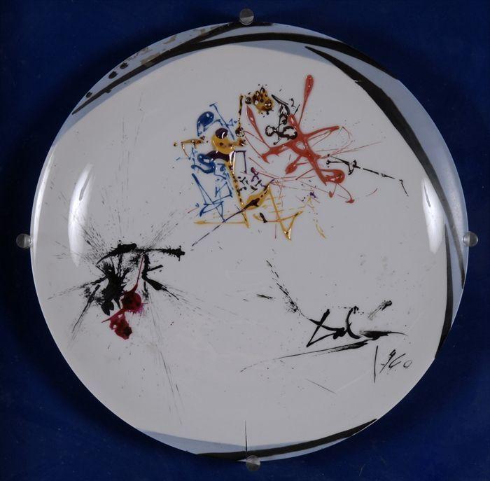 Appraisal: After Salvador Dali Ceramic Plate Inscribed on verso d'apres une