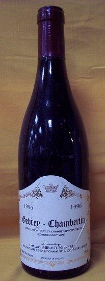 Appraisal: Gevrey Chambertin Domaine Thibaut bottles