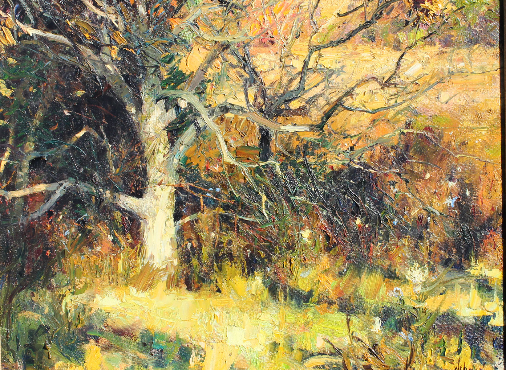 Appraisal: SCHMID Richard American ''October Morning'' Oil Canvas '' x ''