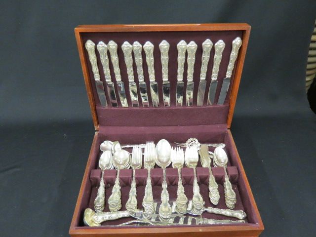 Appraisal: Gorham Strasbourg Sterling Flatwareservice for with servers extras pcs grams