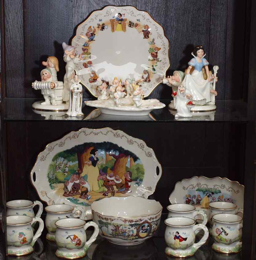 Appraisal: SNOW WHITE COLLECTION by LENOX To include Platter Cake Plate