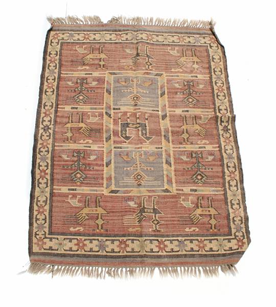 Appraisal: A Turkish rug size approximatley ft x ft in