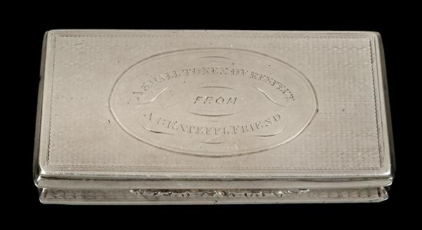 Appraisal: An early Victorian silver large rectangular vinaigrette by Edward Smith