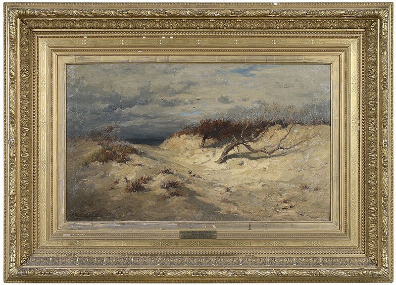 Appraisal: Robert Swain Gifford American - Sand Dunes Naushon signed lower