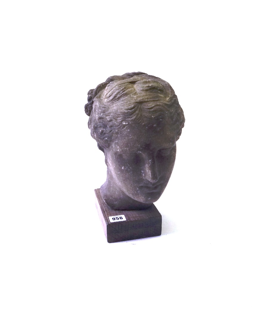 Appraisal: A stone bust early th century modelled as a classical