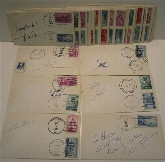 Appraisal: ENTERTAINERS AND OTHERS Collection of covers each Signed or Signed