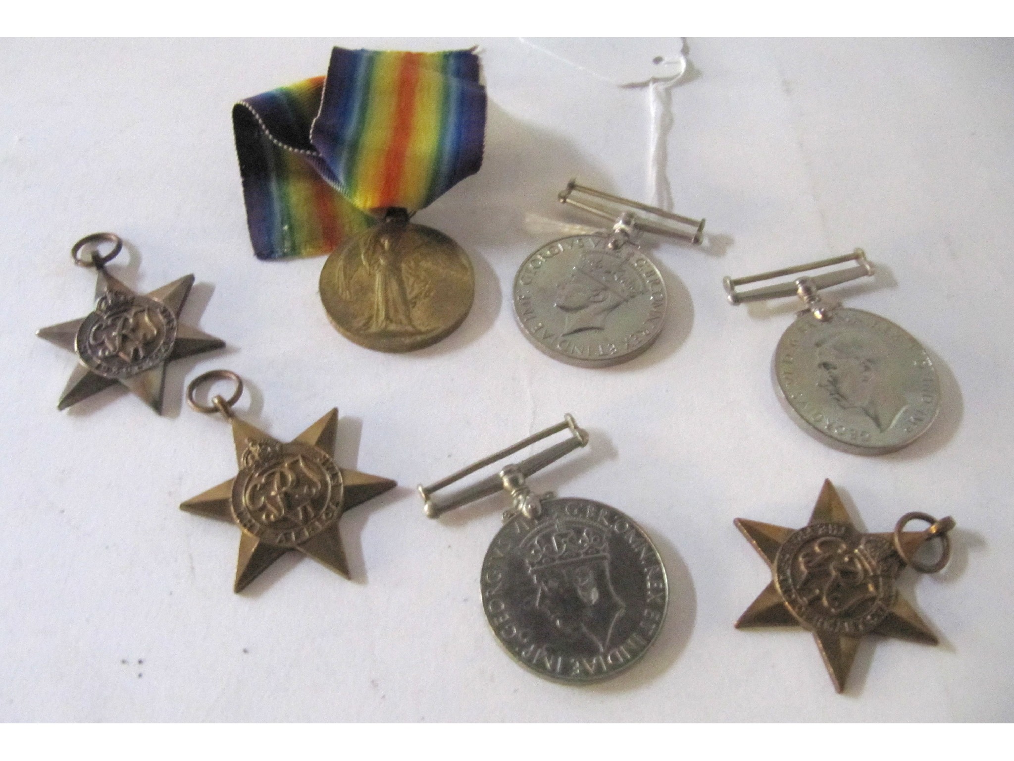 Appraisal: A lot comprising assorted WWII medals and stars and a