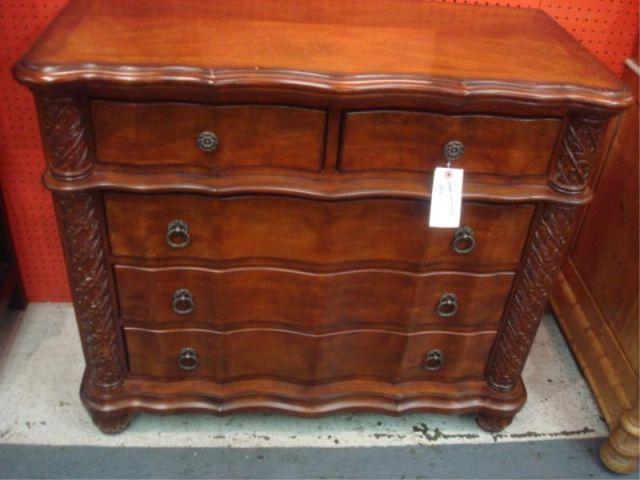 Appraisal: Carved Palaster Drawer Chest From a Stamford CT location Dimensions