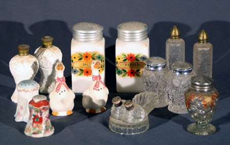 Appraisal: Group of Victorian and Later Clear and Milk Glass Salt