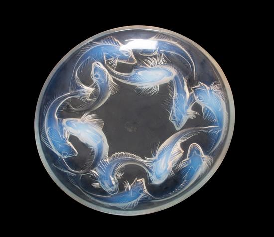 Appraisal: Sale Lot A Lalique Molded and Frosted Glass Serving Plate