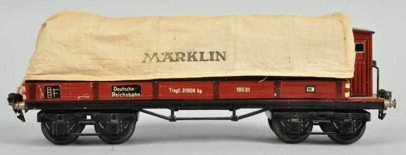 Appraisal: Marklin Gauge No Covered Wagon Car Description German Circa s