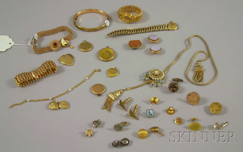 Appraisal: Small Group of Mostly Victorian Costume Jewelry including assorted bracelets