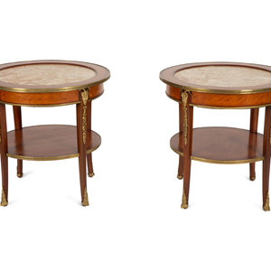 Appraisal: A Pair of Louis Philippe Style Gilt-Bronze Mounted Mahogany Side