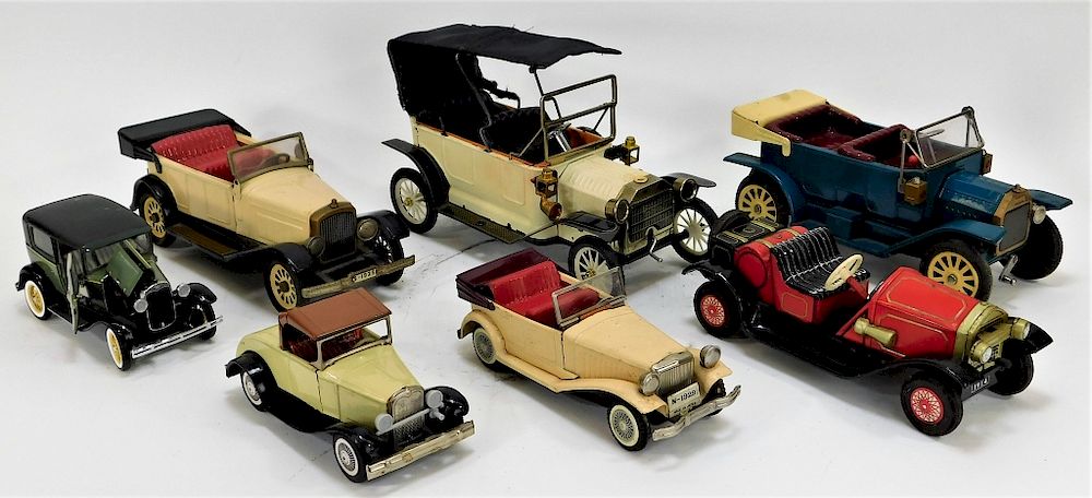 Appraisal: PC Japanese and American Toy Car Group Japan United States