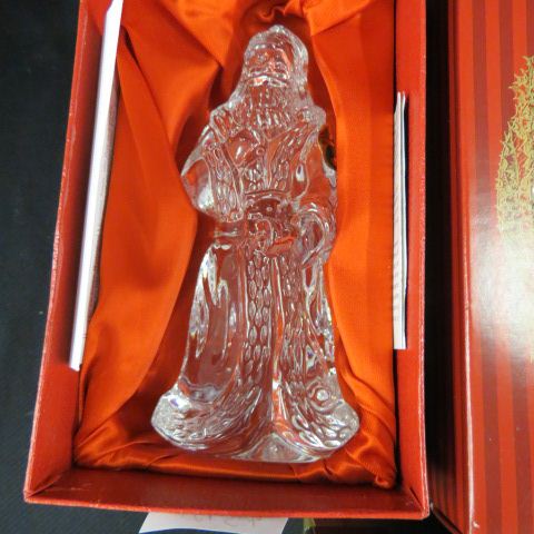 Appraisal: Waterford Crystal Santa Figurine st edition with box excellent