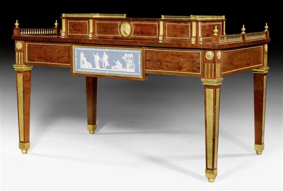 Appraisal: IMPORTANT IMPERIAL CENTER TABLE A LA ROENTGEN Louis XVI Russia