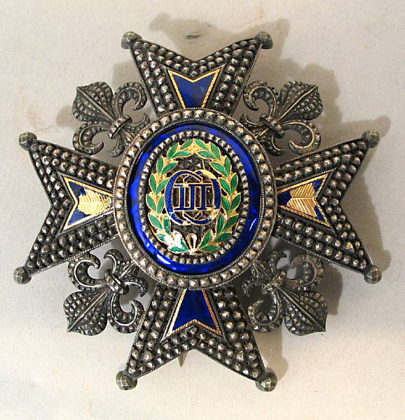 Appraisal: A Spanish breast star of the Order of Carlos III