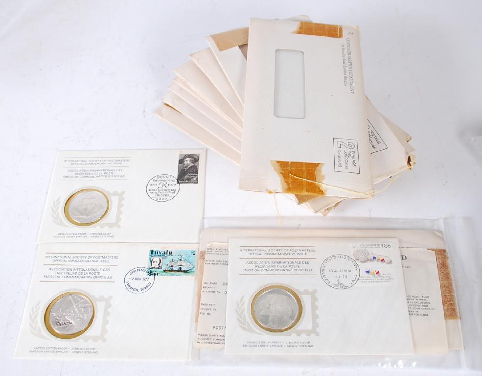 Appraisal: MEDALLIC FIRST DAY COVERS for The International Society of Postmasters