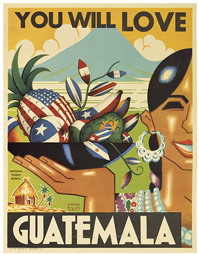 Appraisal: CARLOS RIGALT - GUATEMALA Group of posters Each approximately x