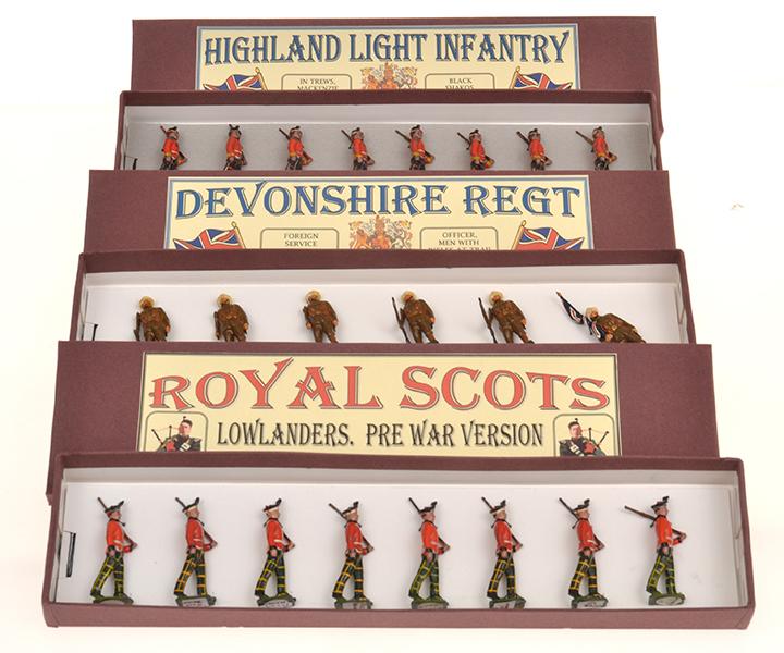 Appraisal: X BRITAINS SETS INCLUDING ROYAL SCOTS LOWLANDERS - TOUCH UPS