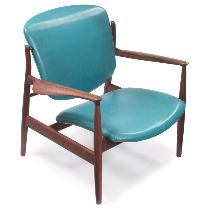 Appraisal: Finn Juhl lounge chair by France and Sons c teak