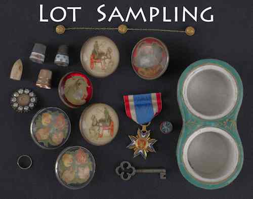 Appraisal: Miscellaneous tablewares to include horse brasses thimbles etc