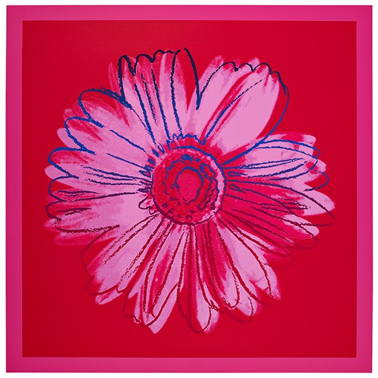 Appraisal: ANDY WARHOL after Pink Daisy Color screenprint circa x mm