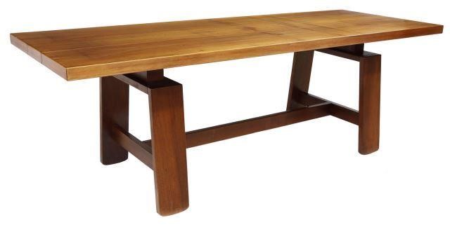 Appraisal: Italian mid-century modern walnut table designed by Silvio Coppola Italian