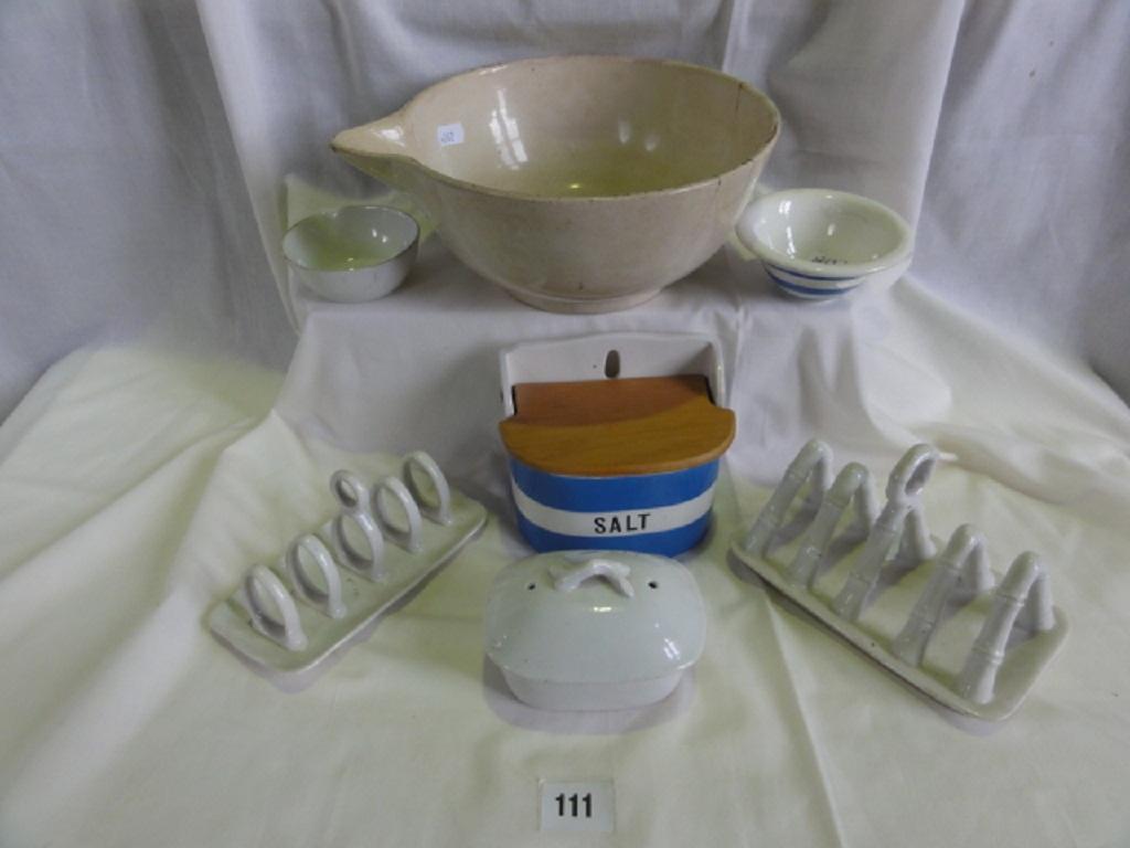 Appraisal: A collection of kitchen related ceramics including a T G