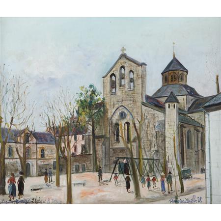 Appraisal: Maurice Utrillo French - L'Eglise D'Aubazine Correze Estimate -