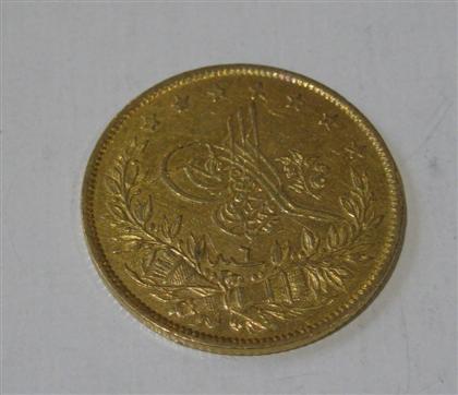 Appraisal: Gold Ottoman coins kurush